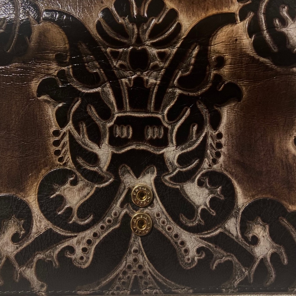 Brahmin Espresso Fresco Soft Checkbook Wallet - image 7